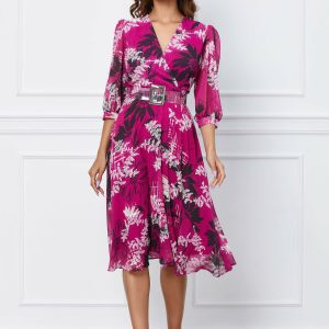 rochie-serena-magenta-cu-imprimeuri-florale-1050699-847911-4.jpeg Rochie Serena magenta cu imprimeuri florale
