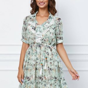 rochie-shana-verde-cu-imprimeuri-si-dantela-1050684-848136-4.jpeg Rochie Shana verde cu imprimeuri si dantela