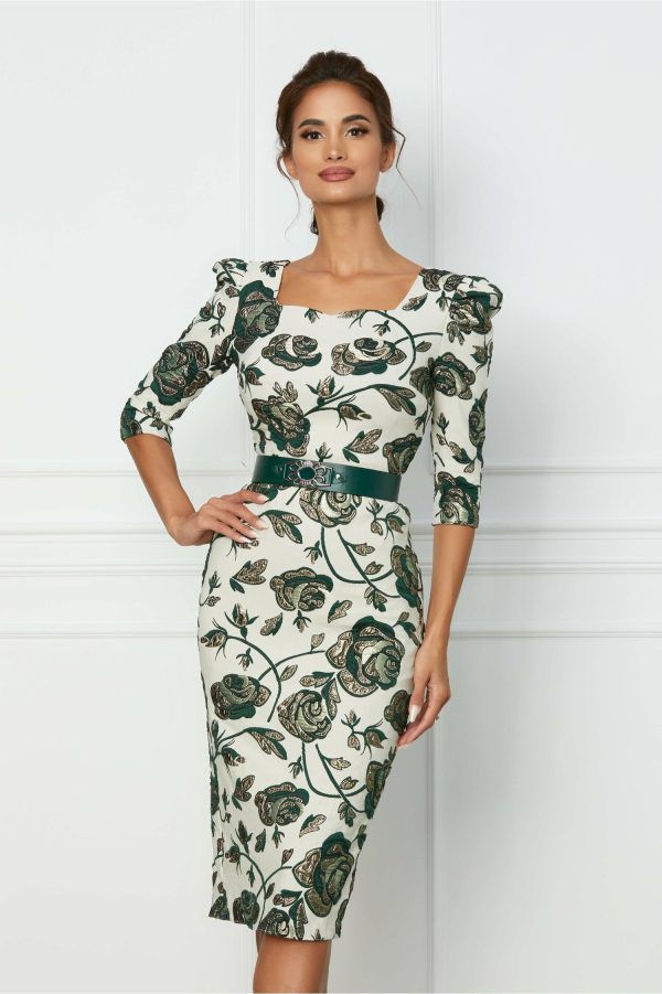 rochie-sorina-alba-cu-trandafiri-verzi-si-curea-in-talie-1072791-867588-4.jpeg Rochie Sorina alba cu trandafiri verzi si curea in talie