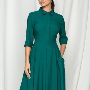 rochie-tara-verde-cu-pliuri-pe-fusta-si-nasturi-la-bust-962853-772500-4.jpeg Rochie Tara verde cu pliuri pe fusta si nasturi la bust