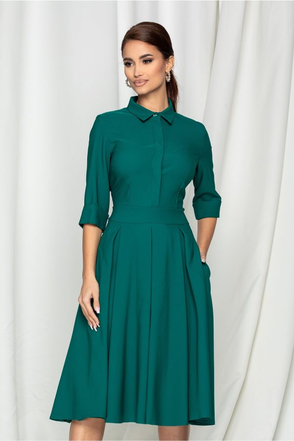 rochie-tara-verde-cu-pliuri-pe-fusta-si-nasturi-la-bust-962853-772500-4.jpeg Rochie Tara verde cu pliuri pe fusta si nasturi la bust