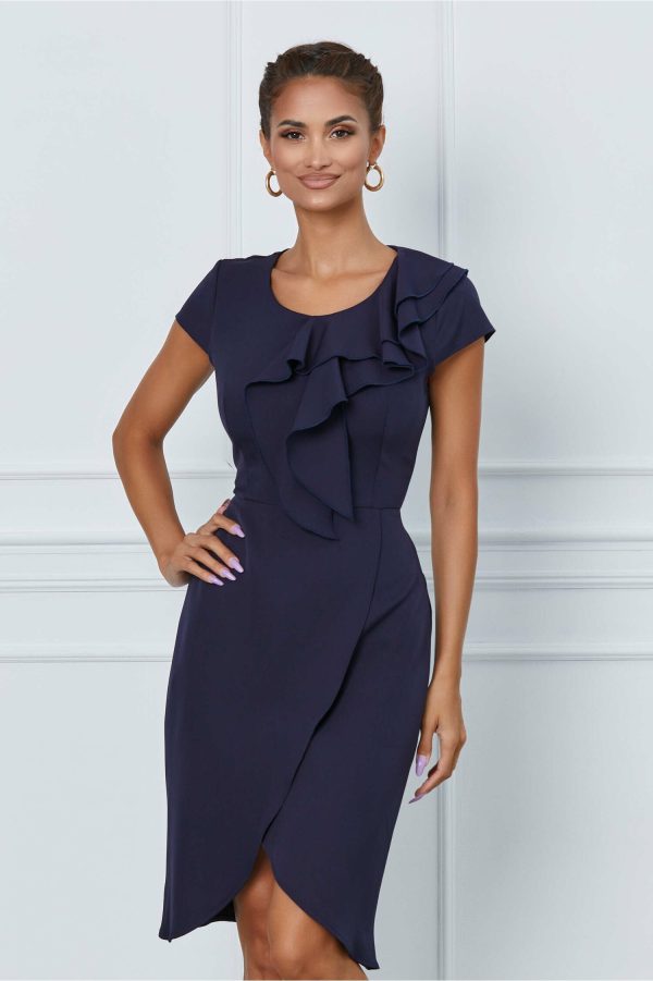 rochie-timeea-bleumarin-cu-volan-la-bust-si-fusta-petrecuta-1058415-853206-4.jpeg Rochie Timeea bleumarin cu volan la bust si fusta petrecuta