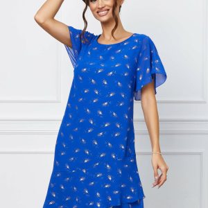 rochie-valeria-albastra-cu-imprimeuri-aurii-si-volane-la-baza-1065555-860580-4.jpeg Rochie Valeria albastra cu imprimeuri aurii si volane la baza