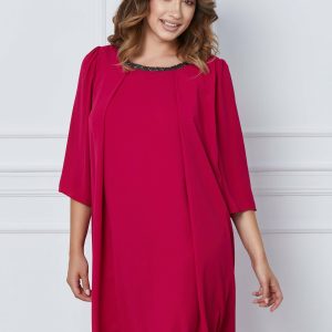 rochie-vera-fucsia-cu-pliuri-si-margele-la-decolteu-1057914-854580-4.jpeg Rochie Vera fucsia cu pliuri si margele la decolteu