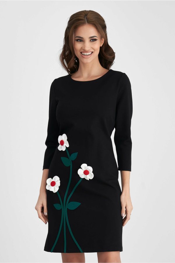 rochie-viada-neagra-cu-aplicatie-florala-995259-802857-4.jpeg Rochie Viada neagra cu aplicatie florala