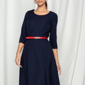 rochie-yelin-bleumarin-cu-pliuri-pe-fusta-962907-772425-4.jpeg Rochie Yelin bleumarin cu pliuri pe fusta