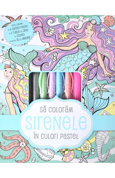 Sa coloram sirenele in culori pastel