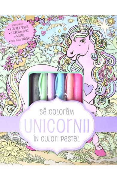Sa coloram unicornii in culori pastel