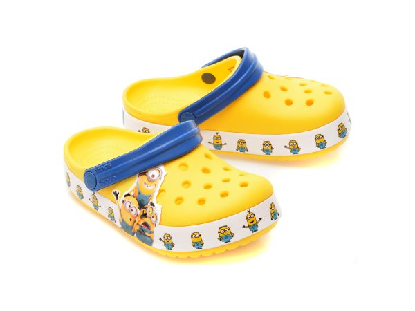 Saboti CROCS galbeni, 2055129, din piele ecologica