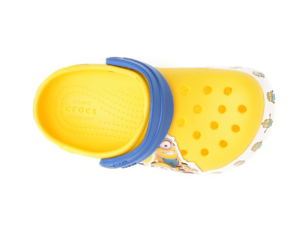 Saboti CROCS galbeni, 2055129, din piele ecologica