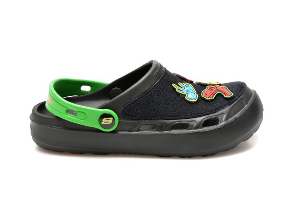 Saboti SKECHERS negri, SWIFTERS, din pvc