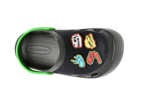 Saboti SKECHERS negri, SWIFTERS, din pvc