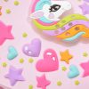 Saboti SKECHERS roz, HEART CHARMER, din pvc