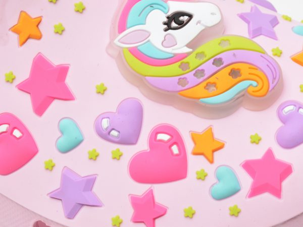 Saboti SKECHERS roz, HEART CHARMER, din pvc