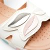 Sandale GEOX albe, J258ZC, din piele ecologica