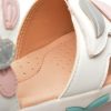 Sandale GEOX albe, J258ZC, din piele ecologica