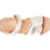 Sandale GEOX albe, J258ZC, din piele ecologica