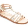 Sandale GEOX bej, J7235D, din piele ecologica