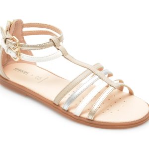 Sandale GEOX bej, J7235D, din piele ecologica