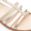 Sandale GEOX bej, J7235D, din piele ecologica