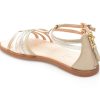 Sandale GEOX bej, J7235D, din piele ecologica