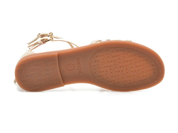 Sandale GEOX bej, J7235D, din piele ecologica