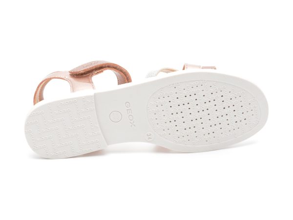 Sandale GEOX roz, J5235D, din piele ecologica