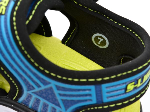 Sandale SKECHERS albastre, HYPNO-SPLASH, din piele ecologica