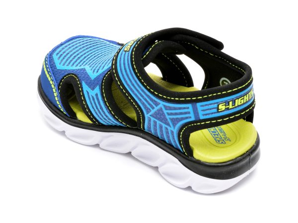 Sandale SKECHERS albastre, HYPNO-SPLASH, din piele ecologica