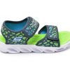 Sandale SKECHERS bleumarin, HYPNO-SPLASH, din piele ecologica