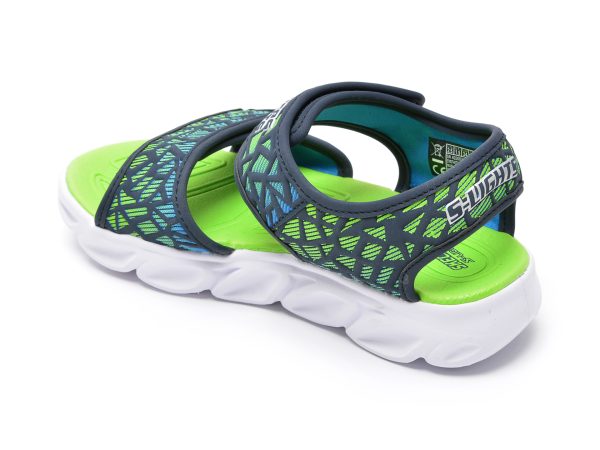 Sandale SKECHERS bleumarin, HYPNO-SPLASH, din piele ecologica