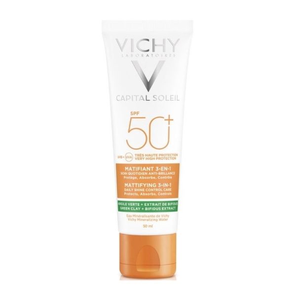 vichy-capital-soleil-crema-matifianta-anti-stralucire-3in1-spf50-50ml.jpg VICHY CAPITAL SOLEIL Crema matifianta anti-stralucire 3in1 SPF50+, 50ml