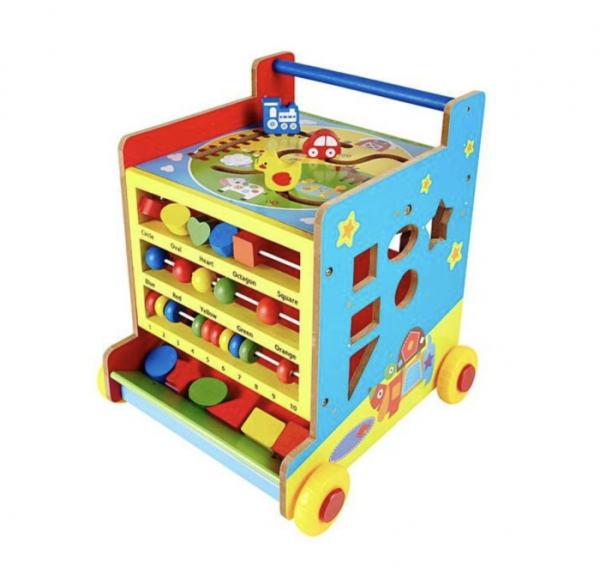 antemergator-si-centru-de-activitati-cub-8-in-1-wheels-din-lemn-660147.png Antemergator si Centru de Activitati Cub 8 in 1 Wheels, din lemn