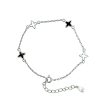 Bratara din argint 925 black and white star
