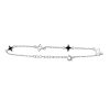Bratara din argint 925 black and white star