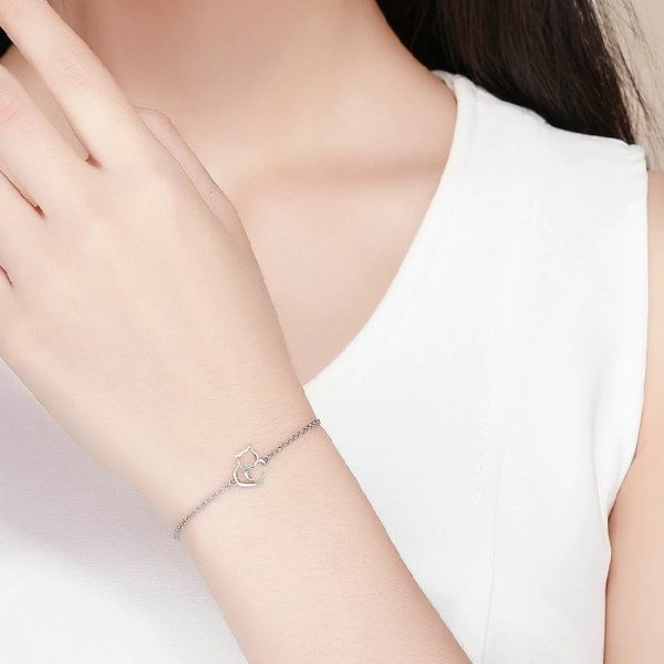 Bratara din argint 925 cat shape Reglabil