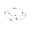 Bratara din argint 925 cu cristale zirconiu colorful stone Reglabil