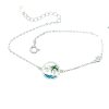 Bratara din argint 925 cu cristale zirconiu palm island Reglabil