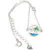 Bratara din argint 925 cu cristale zirconiu palm island Reglabil