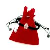 Bratara din argint 925 cu snur negru si rosu, Hamsa