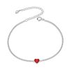 Bratara din argint 925 tiny red heart Reglabil