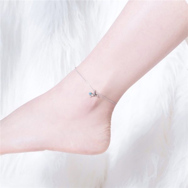 Bratara glezna fishtail din argint 925 cu cristale zirconiu