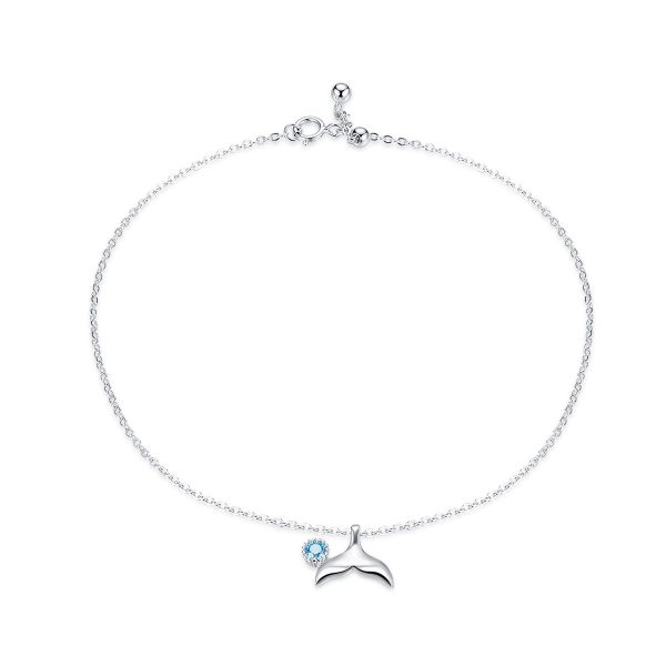 Bratara glezna fishtail din argint 925 cu cristale zirconiu