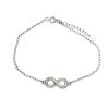 Bratara reglabila infinity symbol din argint