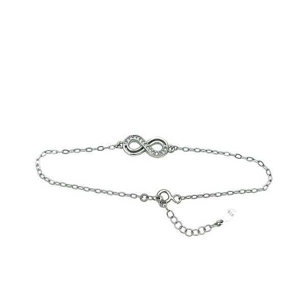 Bratara reglabila infinity symbol din argint