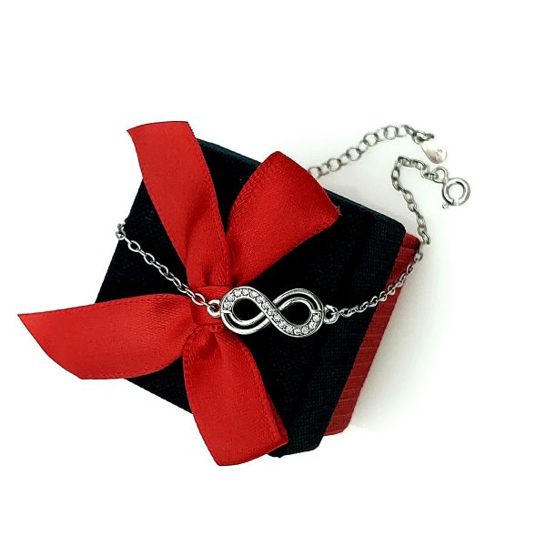 Bratara reglabila infinity symbol din argint