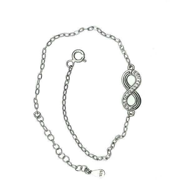 Bratara reglabila infinity symbol din argint