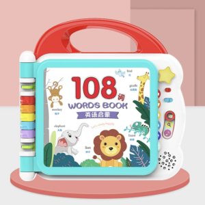 Carte interactiva si educativa cu 108 activitati, pentru bebelusi, rosu