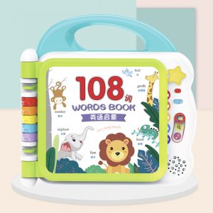 Carte interactiva si educativa cu 108 activitati, pentru bebelusi, verde