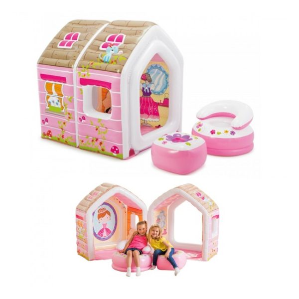 casuta-de-joaca-gonflabila-princess-cu-fotoliu-si-taburet-intex-48635-564301.jpg Casuta de joaca gonflabila Princess, cu fotoliu si taburet, Intex, 48635